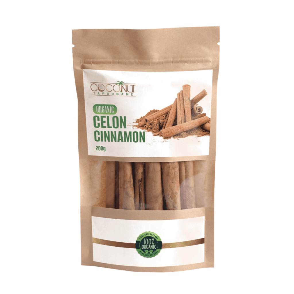 A bag of Hulu Natural Organic Ceylon Cinnamon.