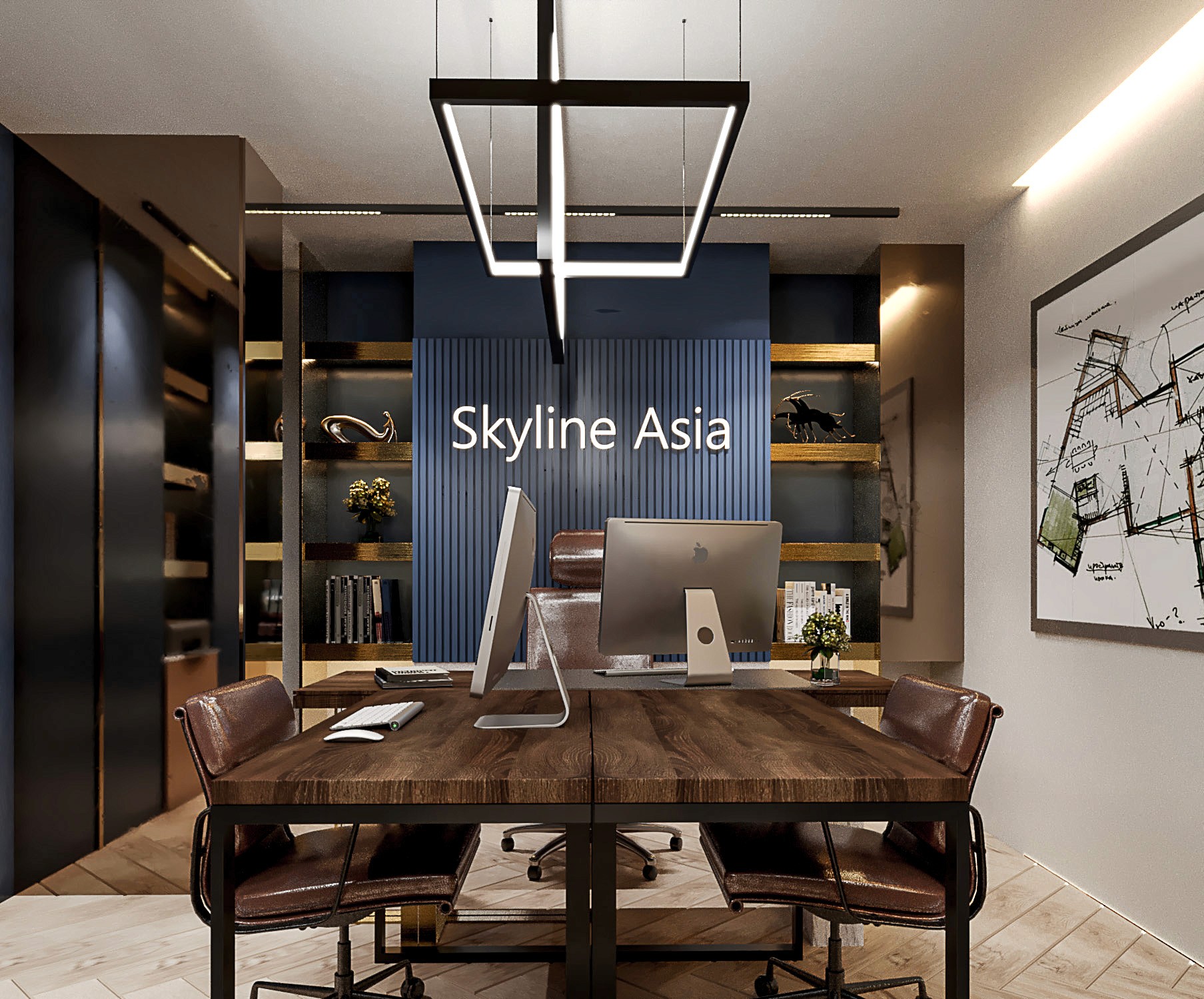 Thiết kế thi công văn phòng