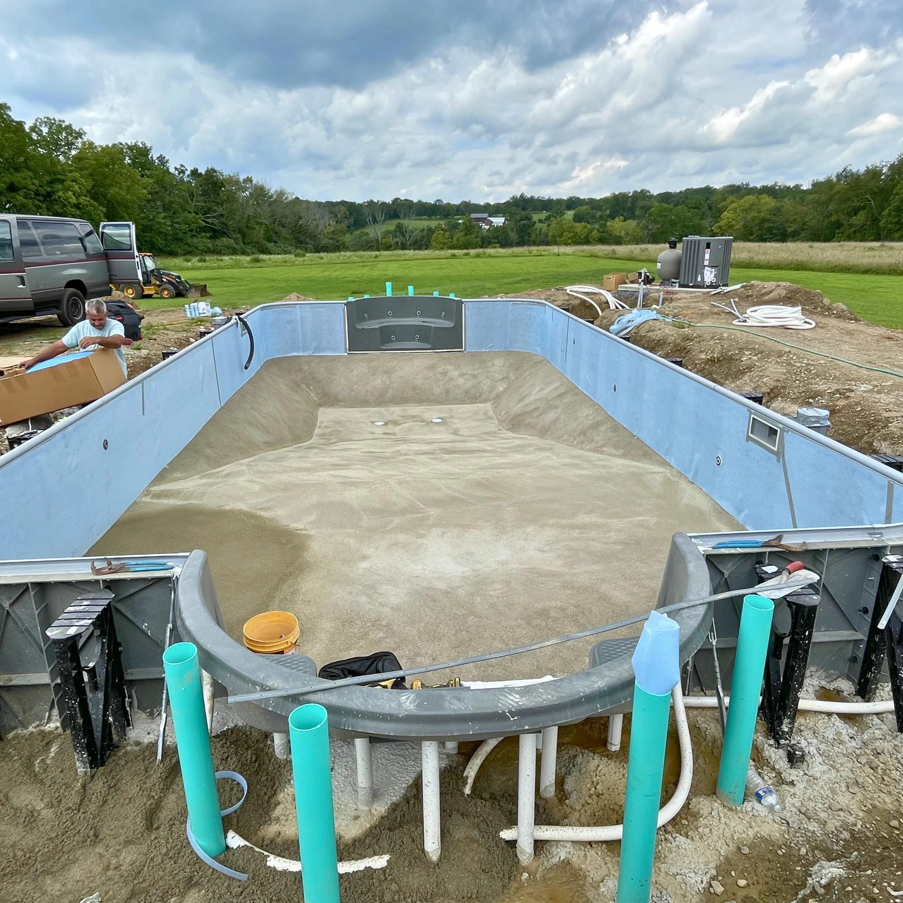 new pool construction