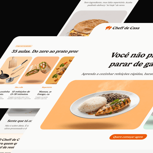 Páginas de Vendas feita no figma.