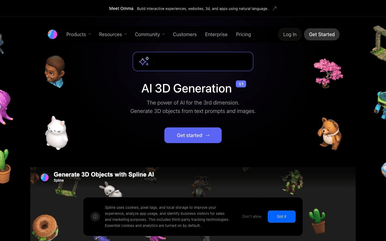 Spline AI екранна снимка
