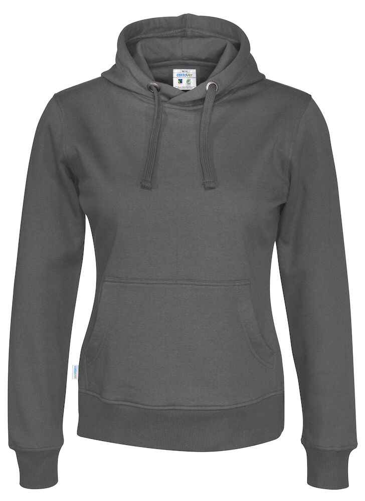 Werkkledij vrouwen industrie bij Vanatex — Cottover Hoodie Lady – Gots Gecertificeerd