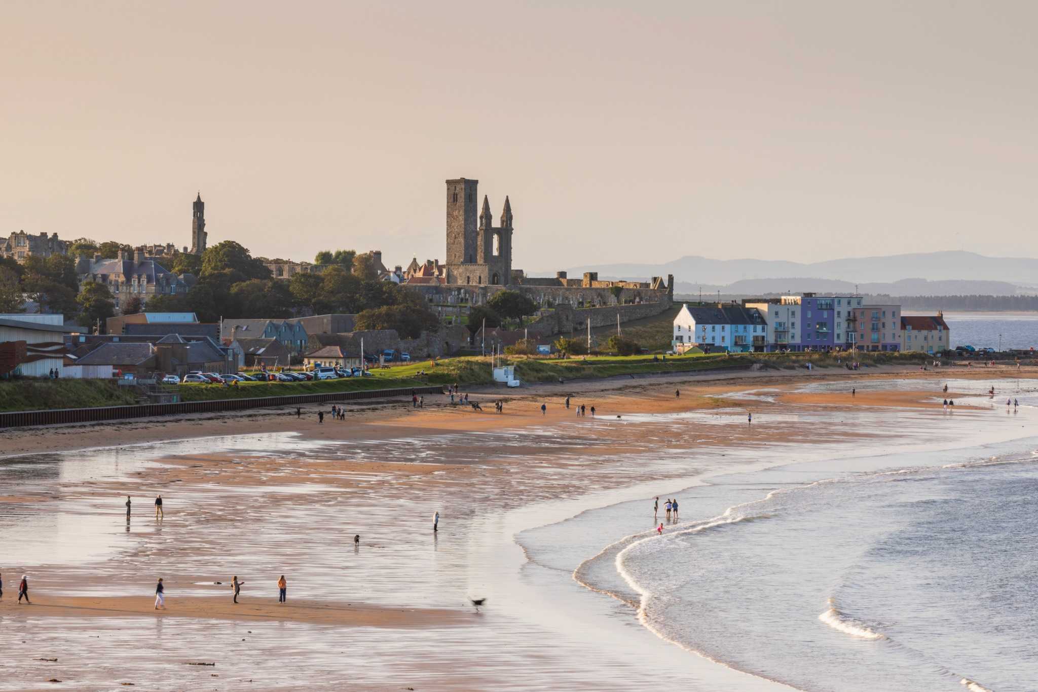 an overlook of east sands beach st andrews