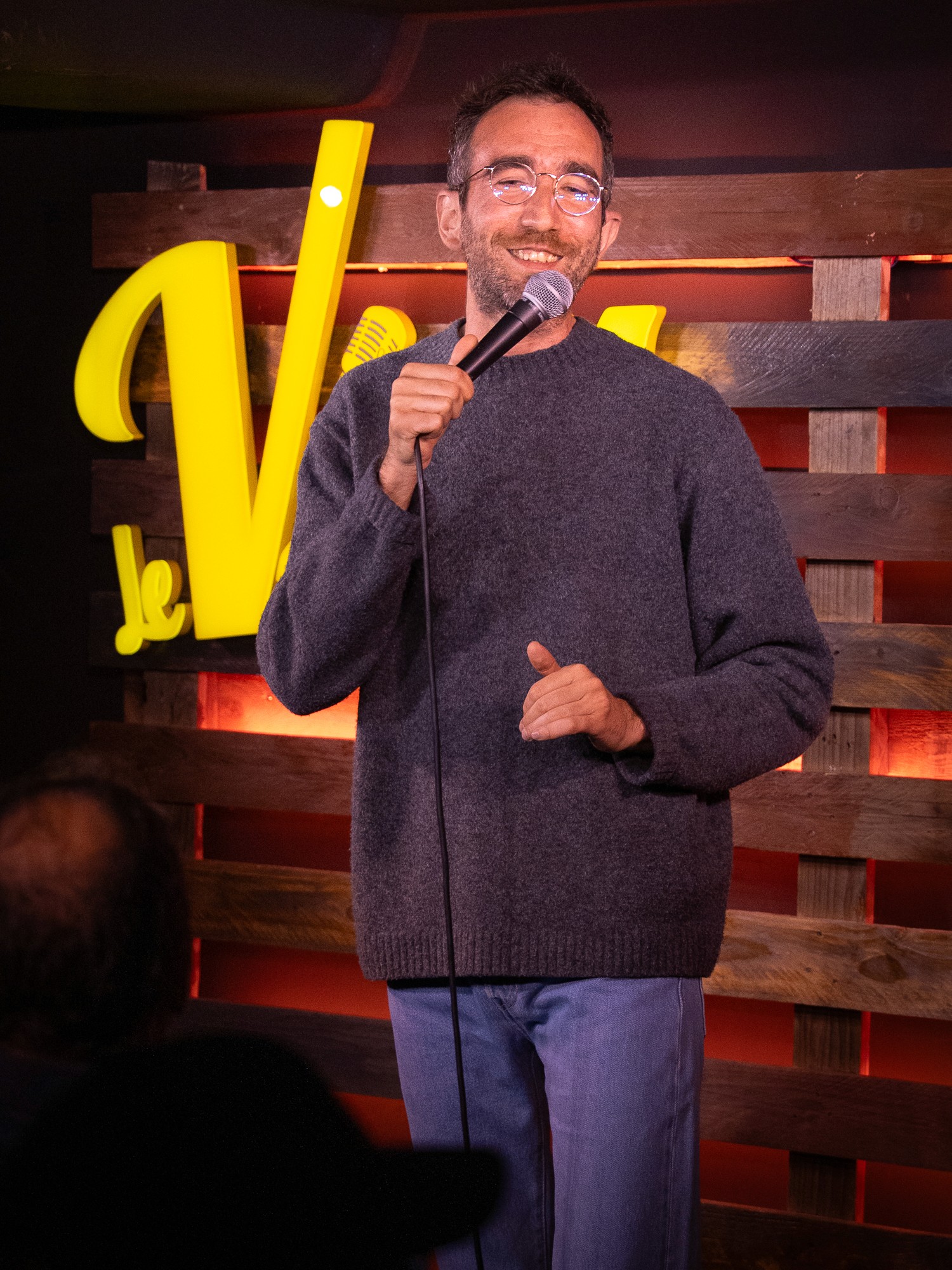 A man with mic