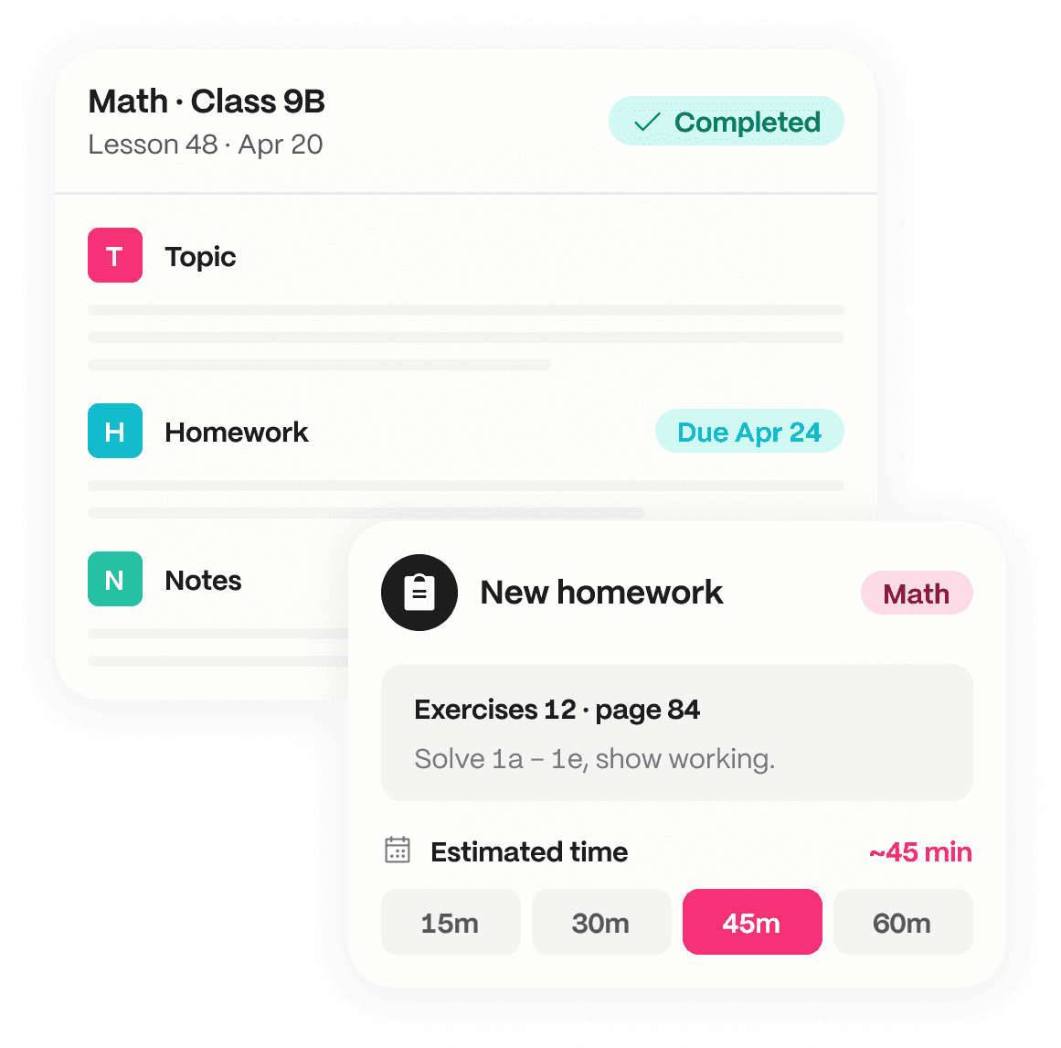 Class register