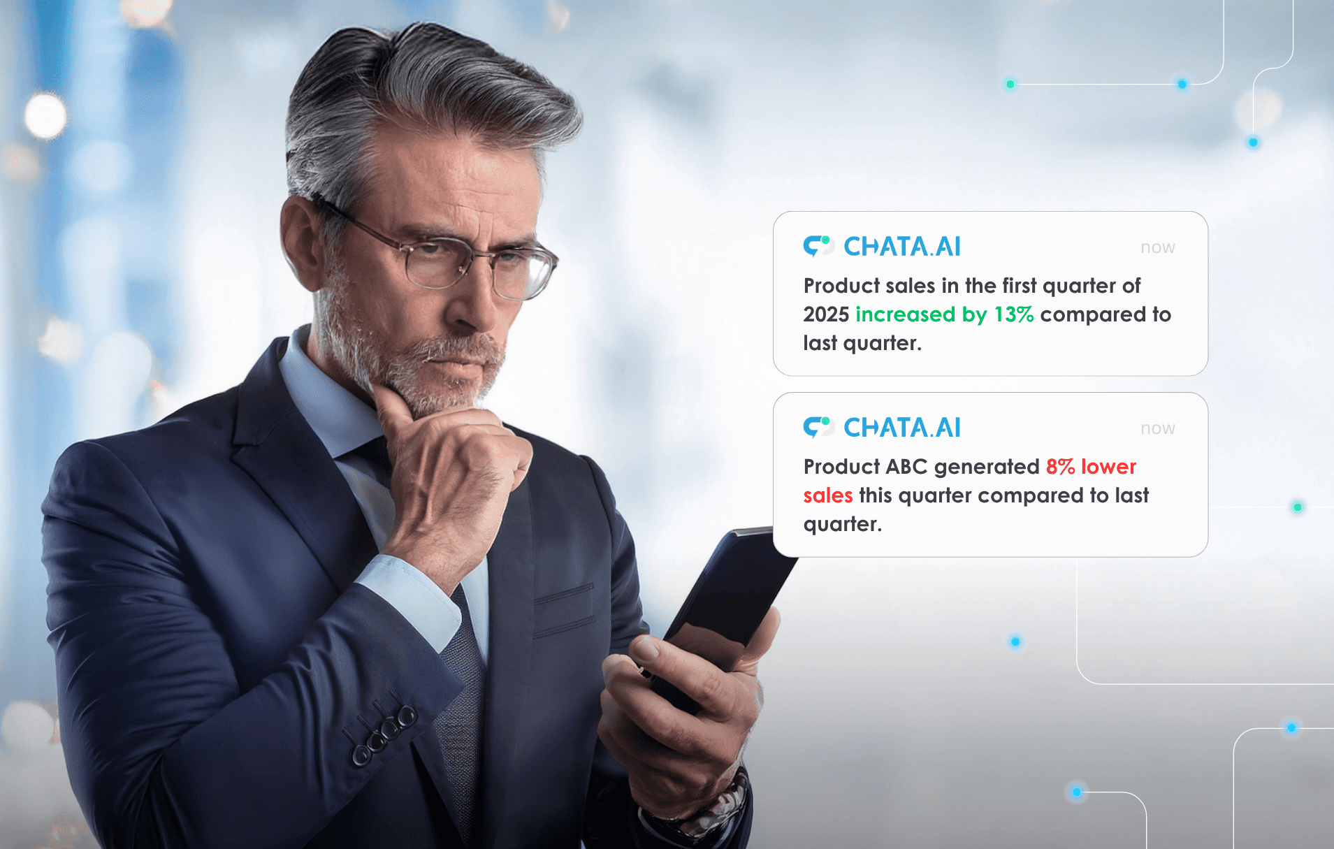 Get real-time alerts when KPIs spike or drop