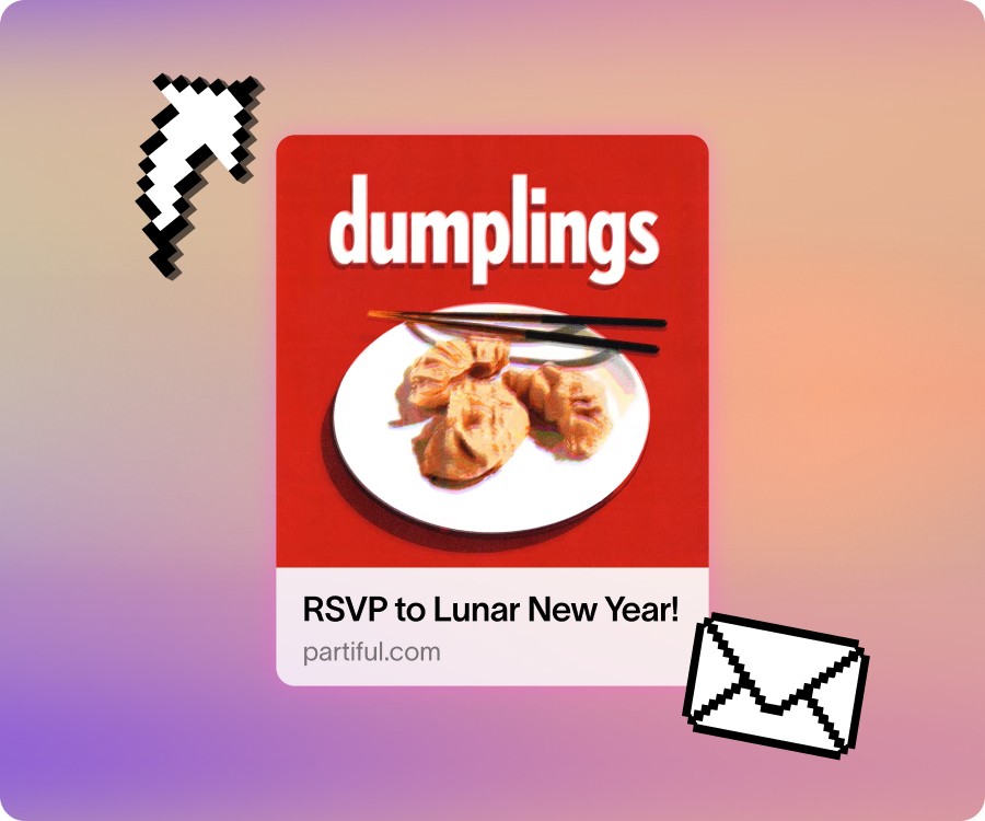 Simple party RSVP link that can be shared with friends 