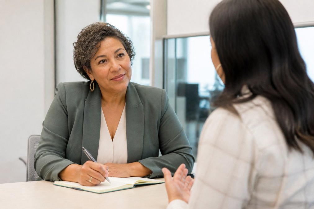 A step-by-step guide on how to manage perimenopause symptoms while discussing workplace needs with a manager.