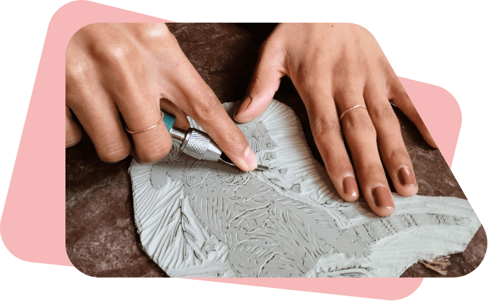 Linoleum carving