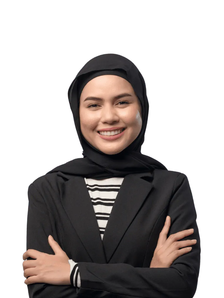 a woman in a suit and tie with red lipstick