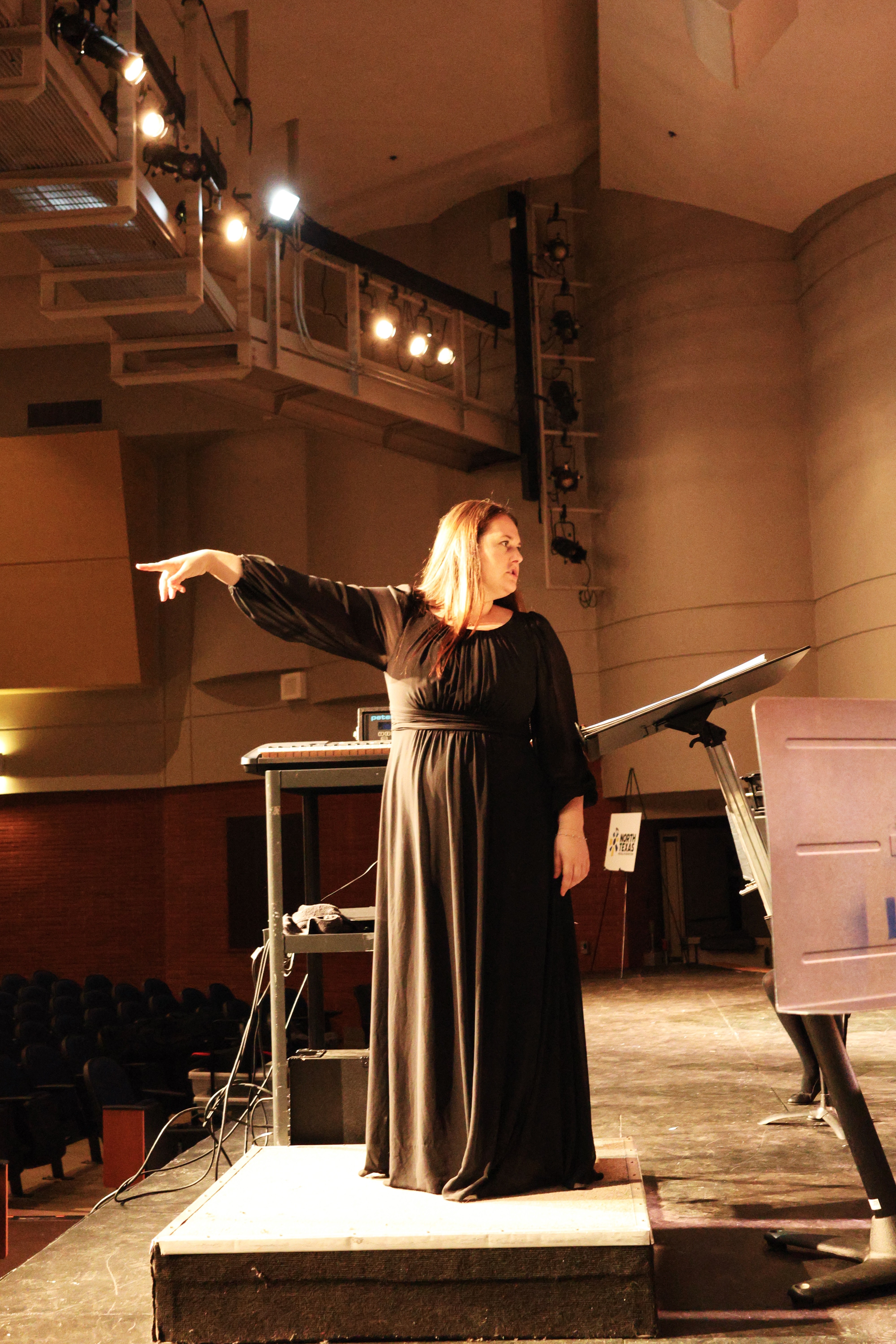 Director conducting in formal attire