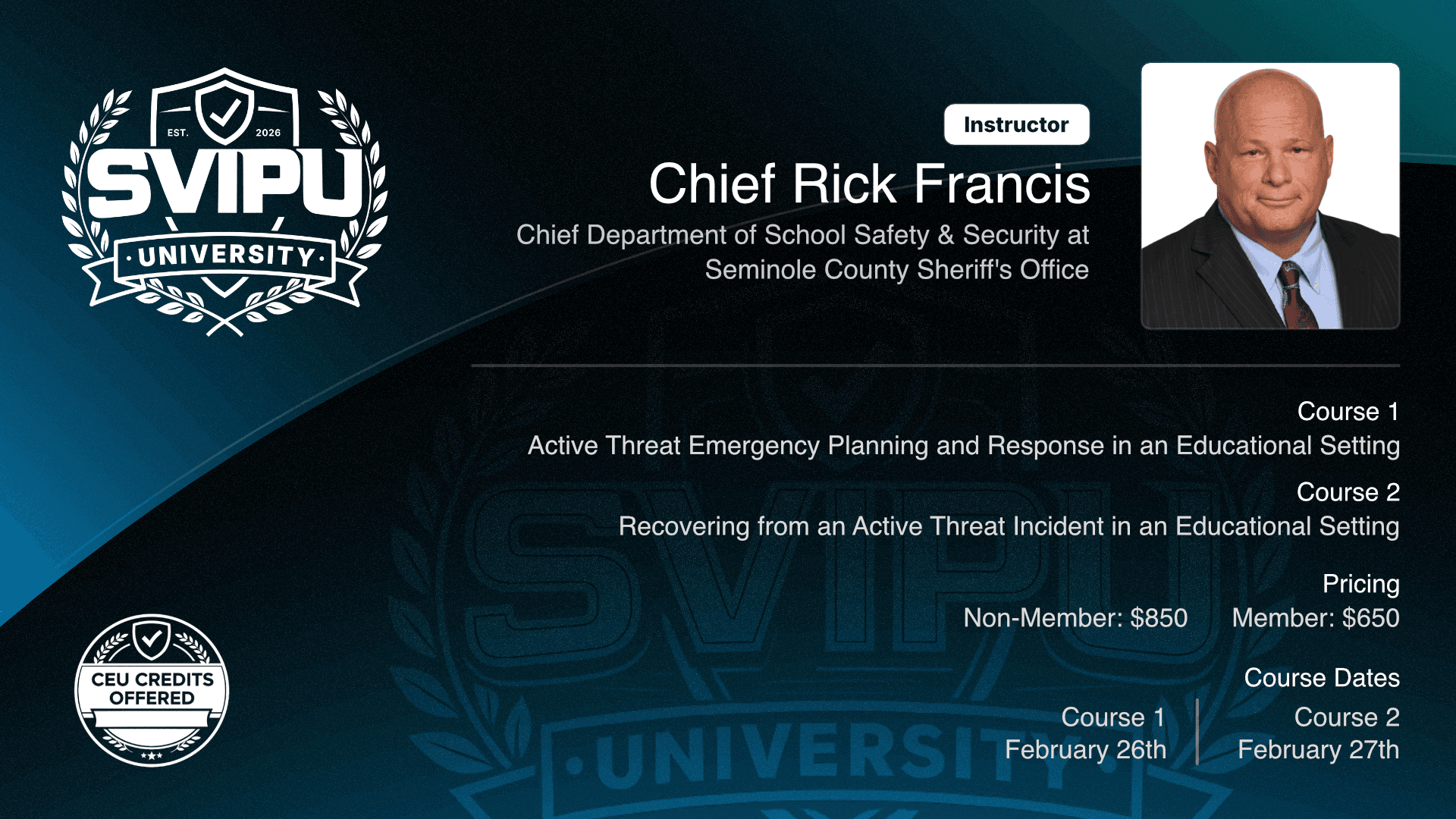 Rick Francis | SVIP University