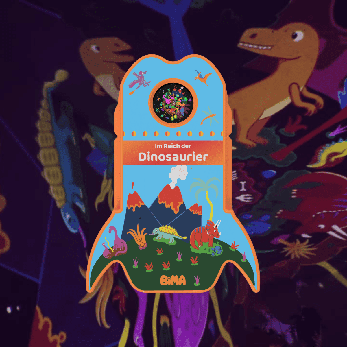 Projektion Dinosaurier