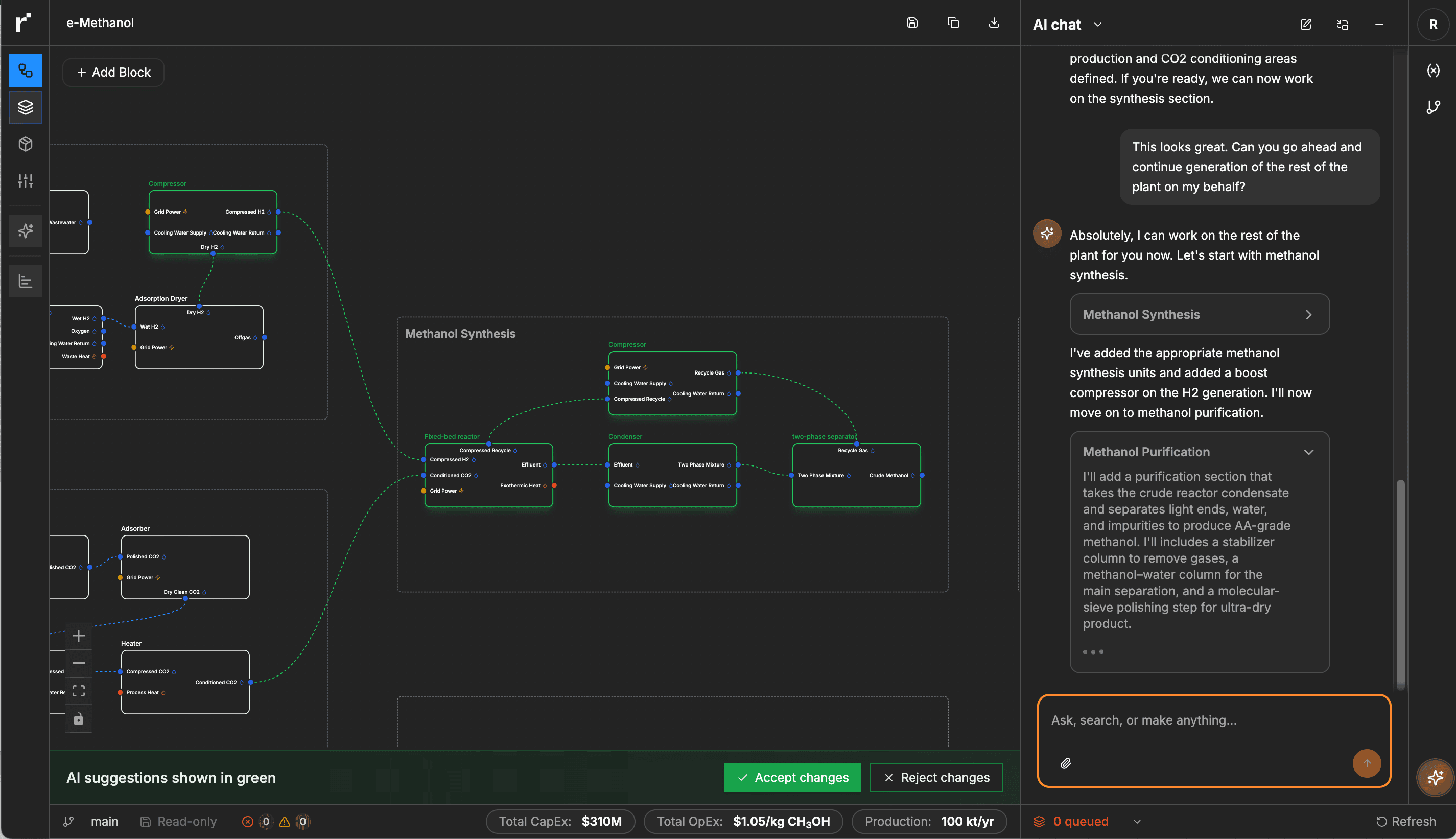 Screenshot of the Roebling App
