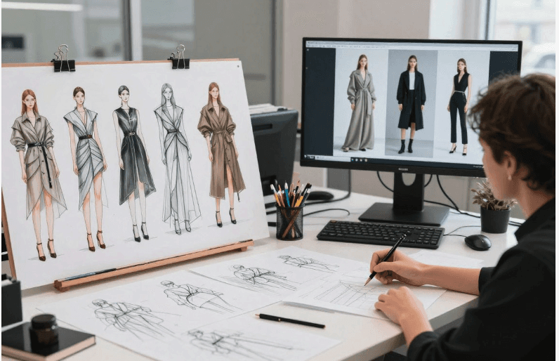 fashion collection pre-visualisation with ai