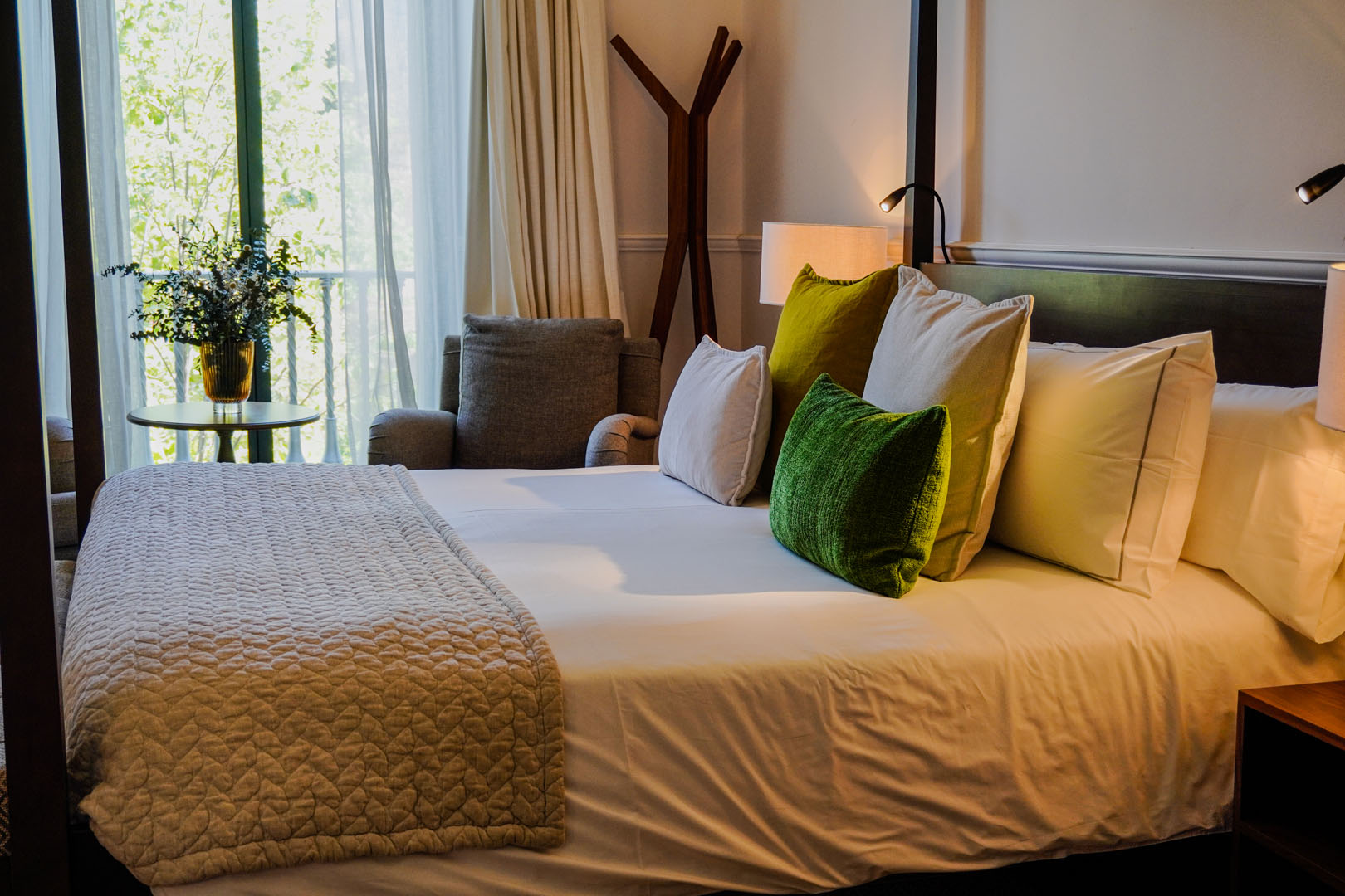 Outdoor view of double room