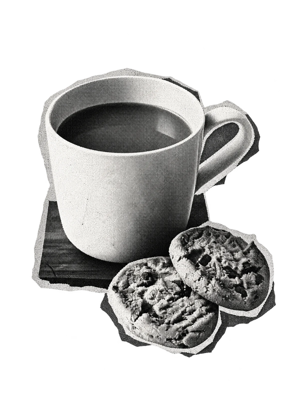 Tasse de café et cookies