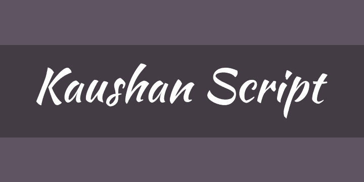 Kaushan Script script font