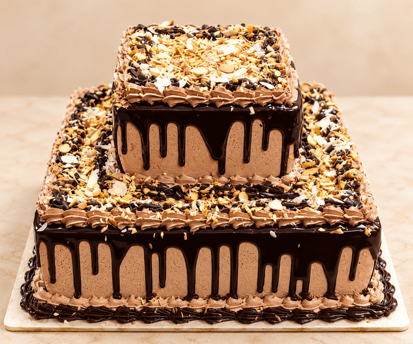 Chocolate Cascade Cake