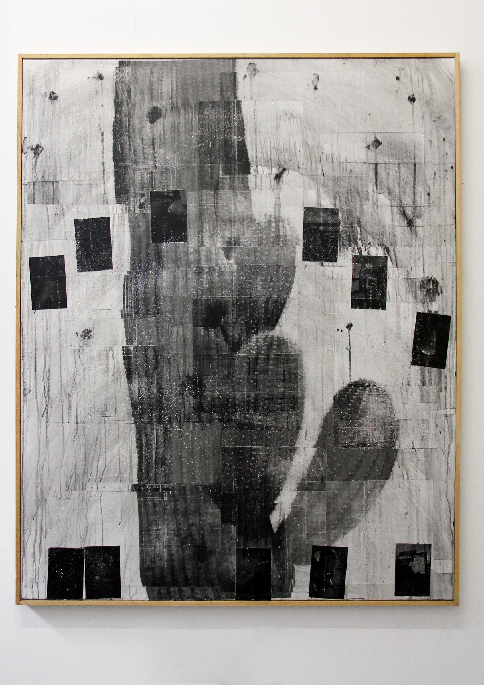 Nicholas Cheveldave artwork collage on canvas