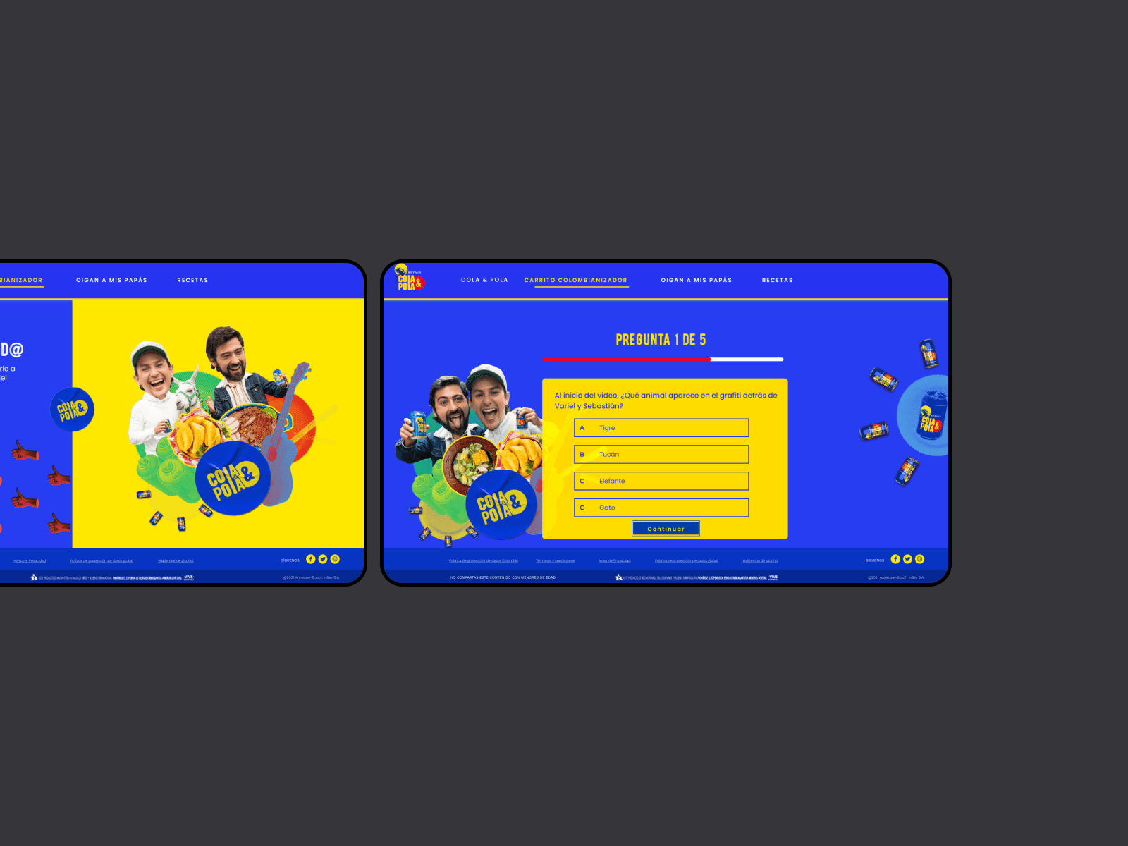 Dynamic approach screen