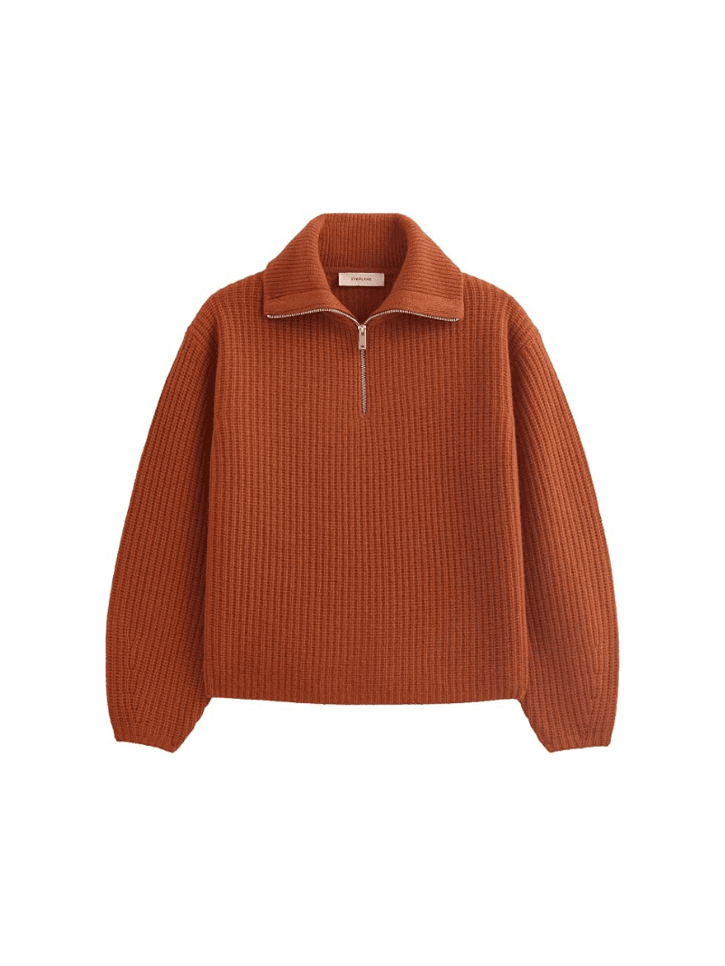 Everlane Women's The Half-Zip Sweater in Luxe Merino