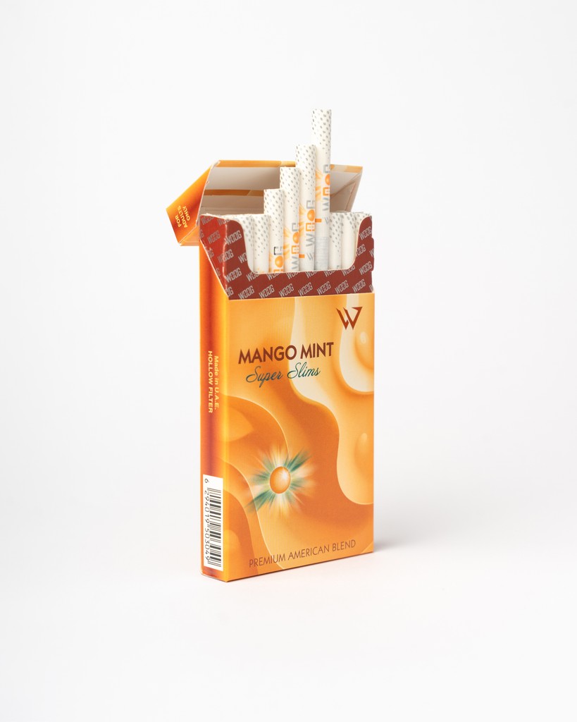 Woog Mango Mint cigarette pack.