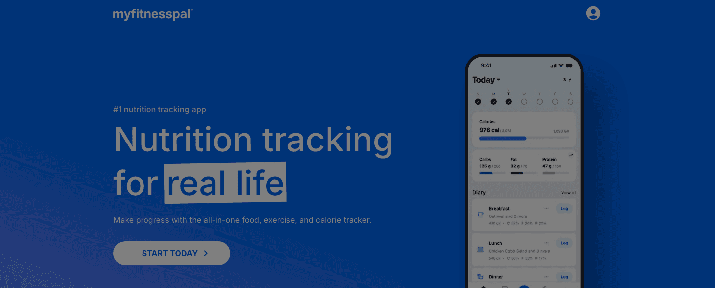MyFitnessPal nutrition and fitness tracker