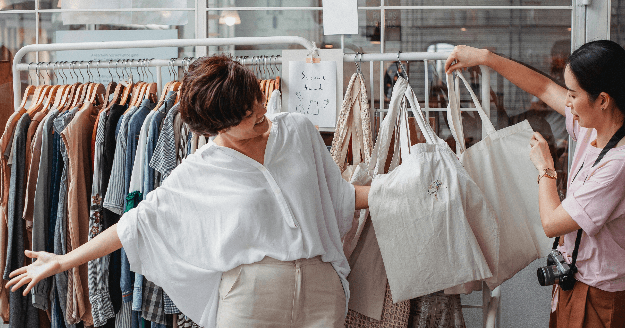 Customers shopping at a retail store in Malaysia