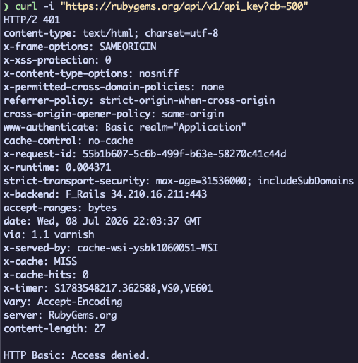 HTTP 401 Access denied