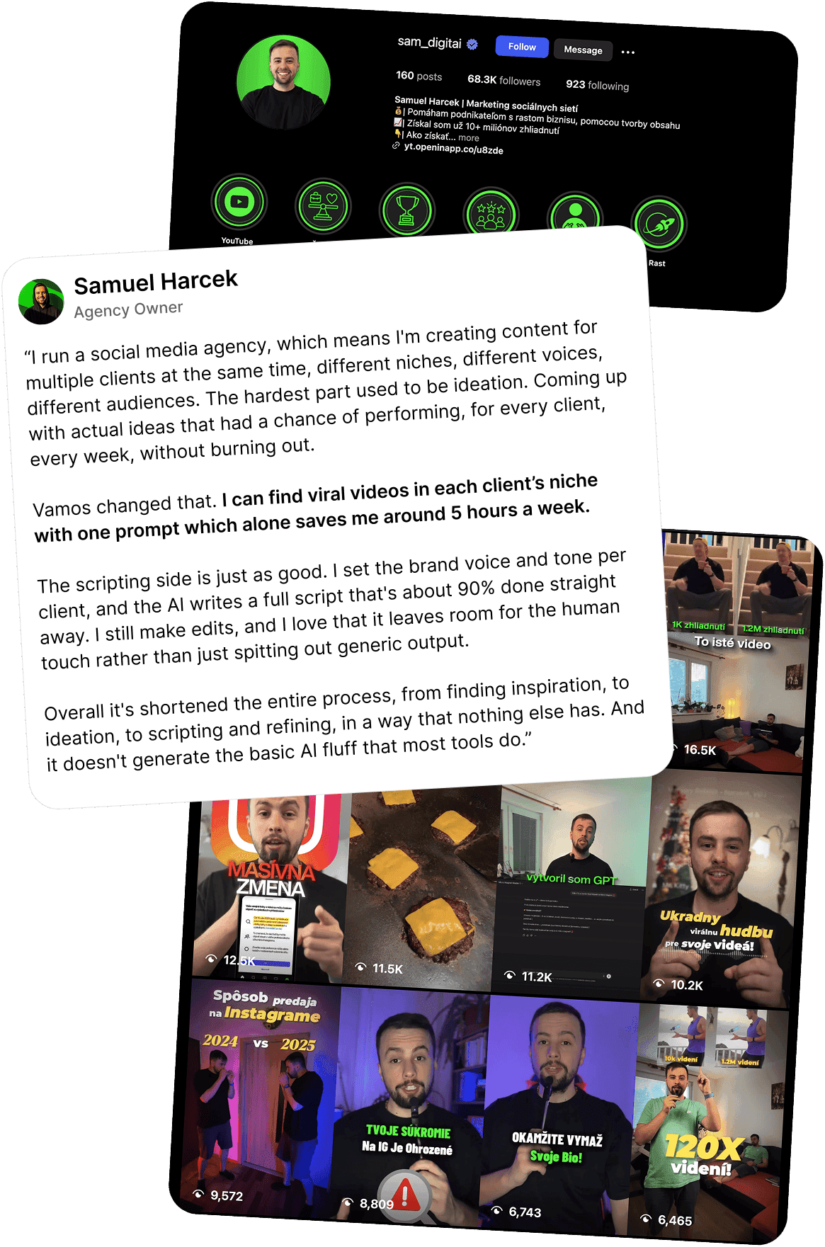 Samuel Harcek testimonial