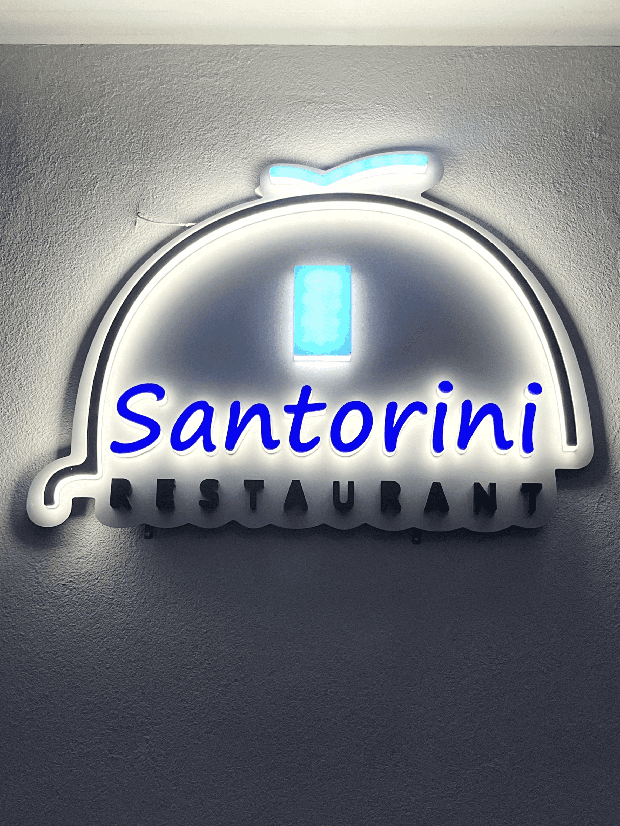 Santorini Logo LED-Beleuchtung