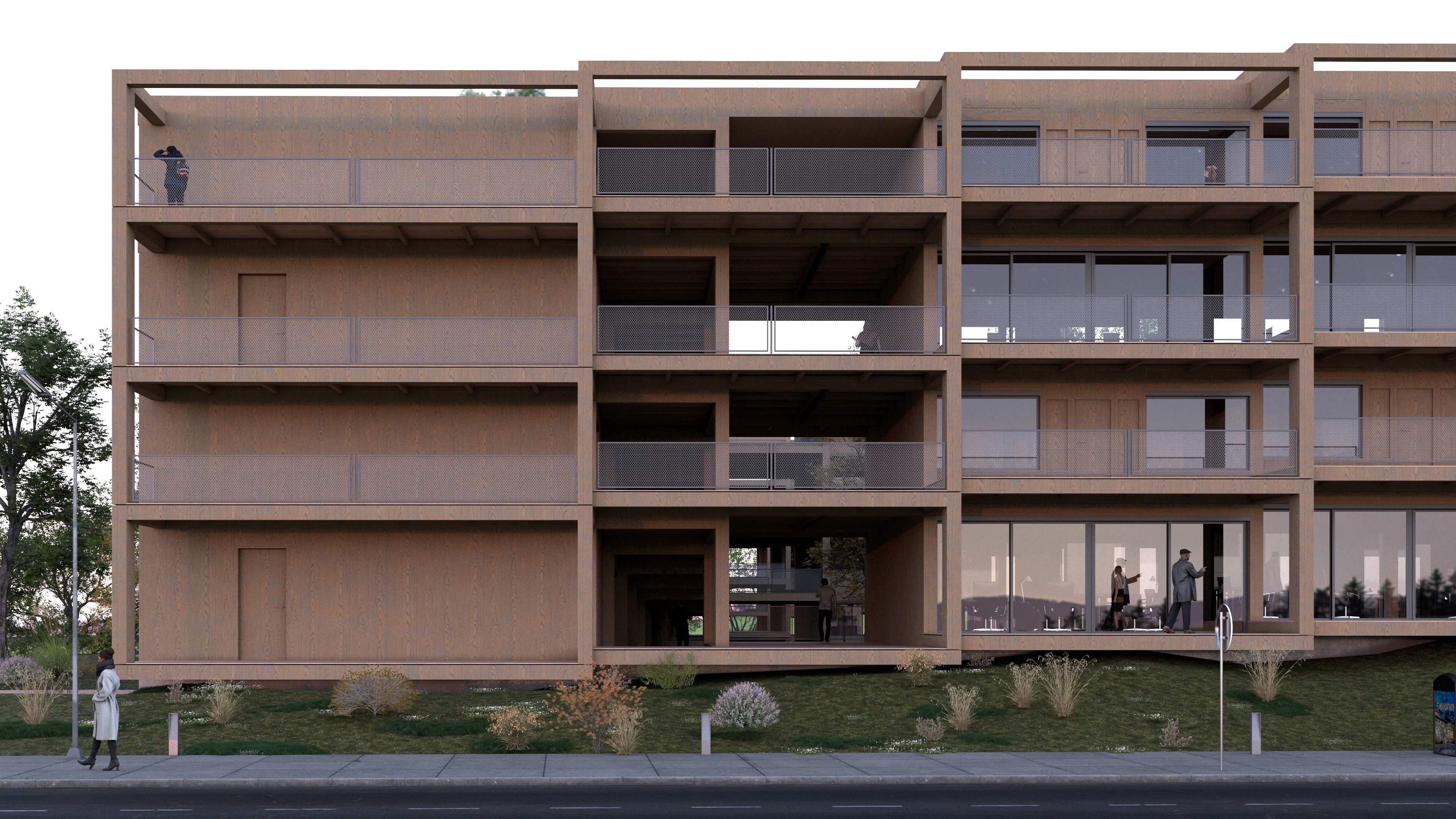 Logement collectif en bois