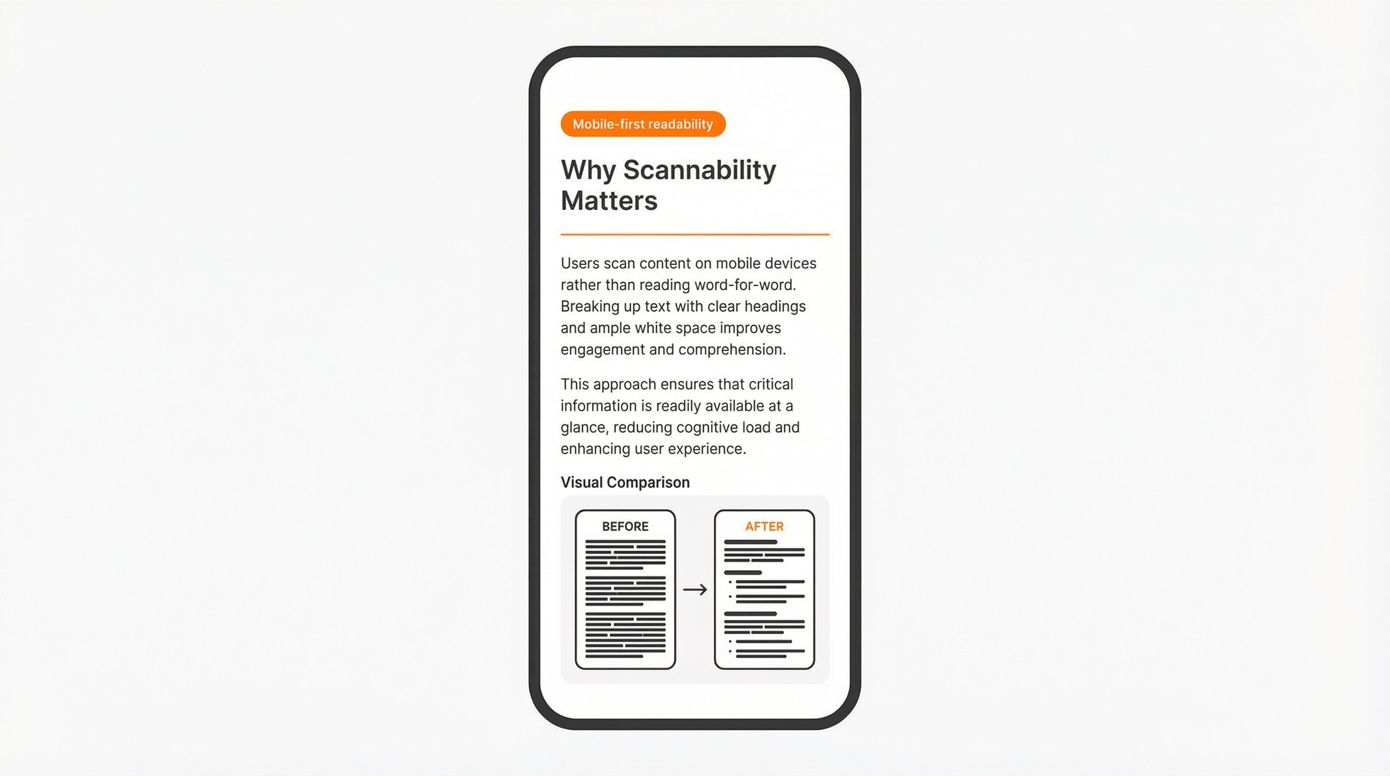 Mobile Experience and Readability