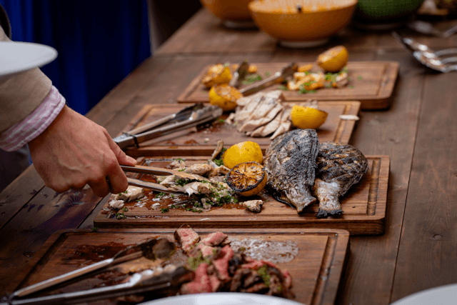 Seasonal ingredients used in refined luxury catering by Copper Events