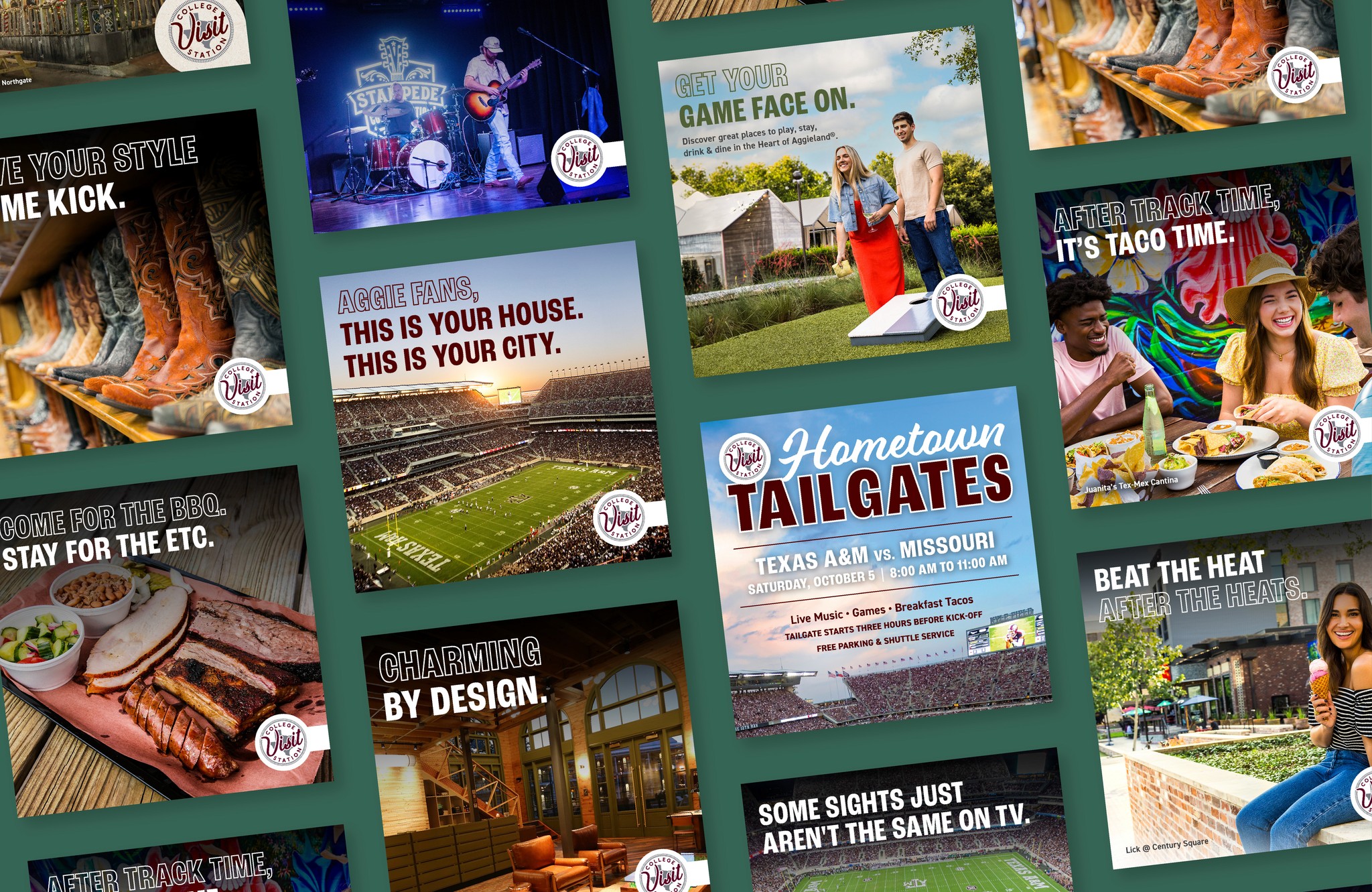 social graphic grid ads