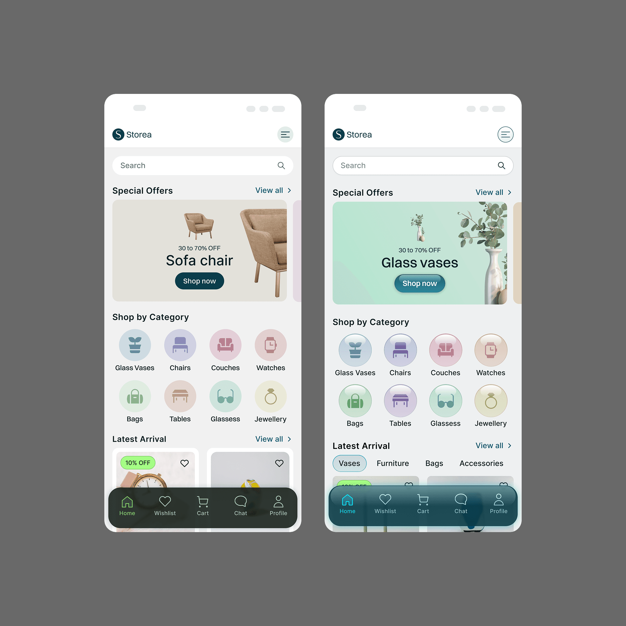 Mobile Website, E-Commerce, UI/UX Zahravisuals