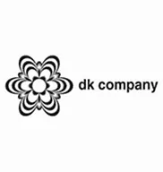 Logo of DK Company featuring a floral design with the text "dk company" underneath.