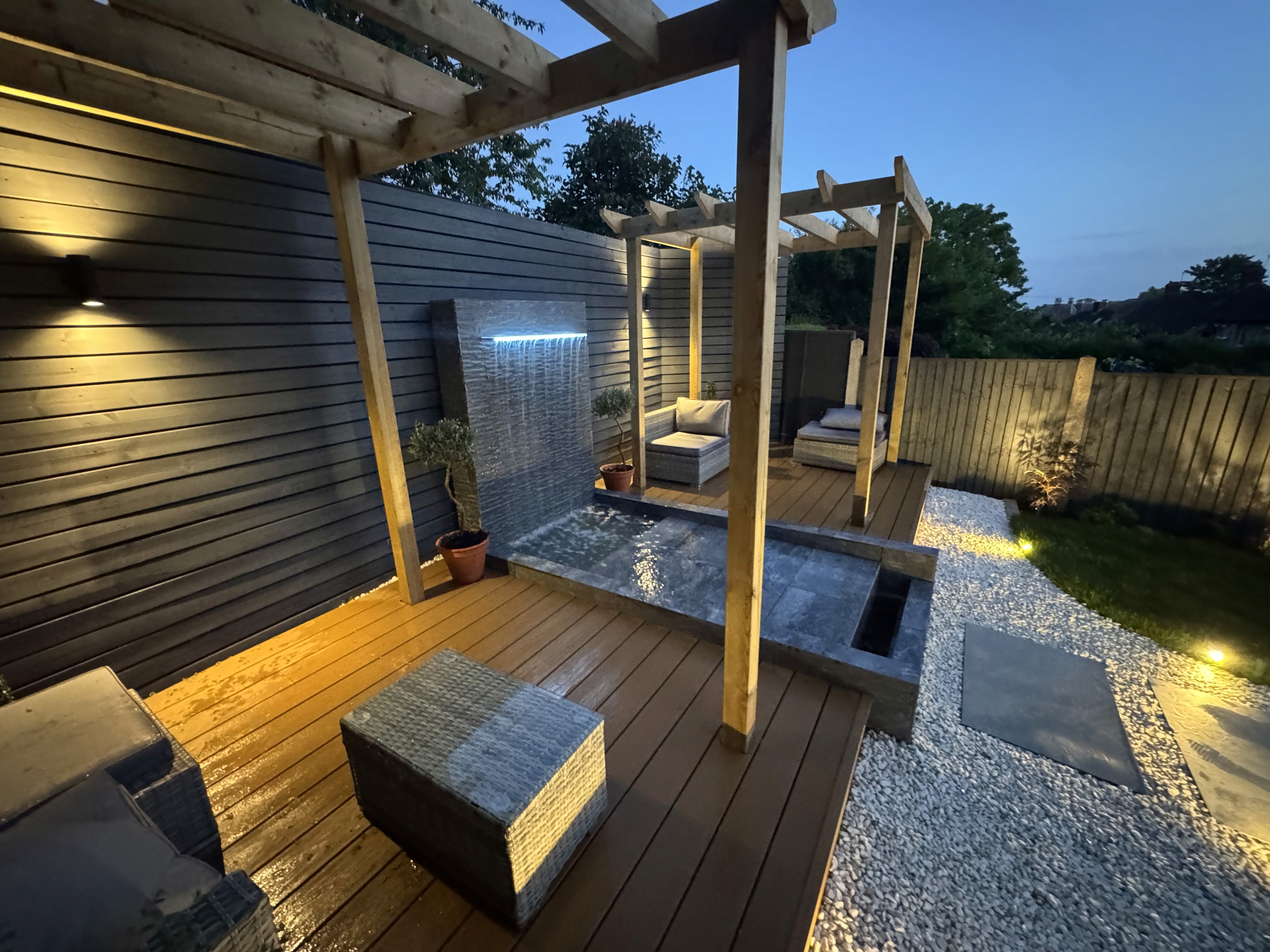 A luxurious penthouse suite in a coastal boutique hotel.