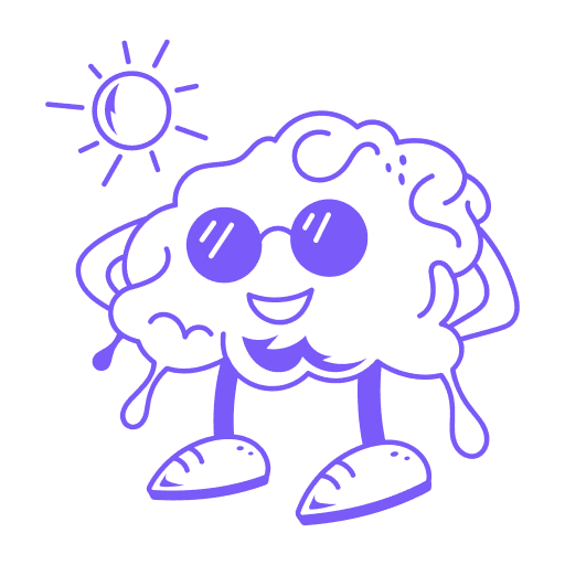 Flwerhead, the Flowgenix mascot wearing a costume with a cape and an AI symbol on the chest.