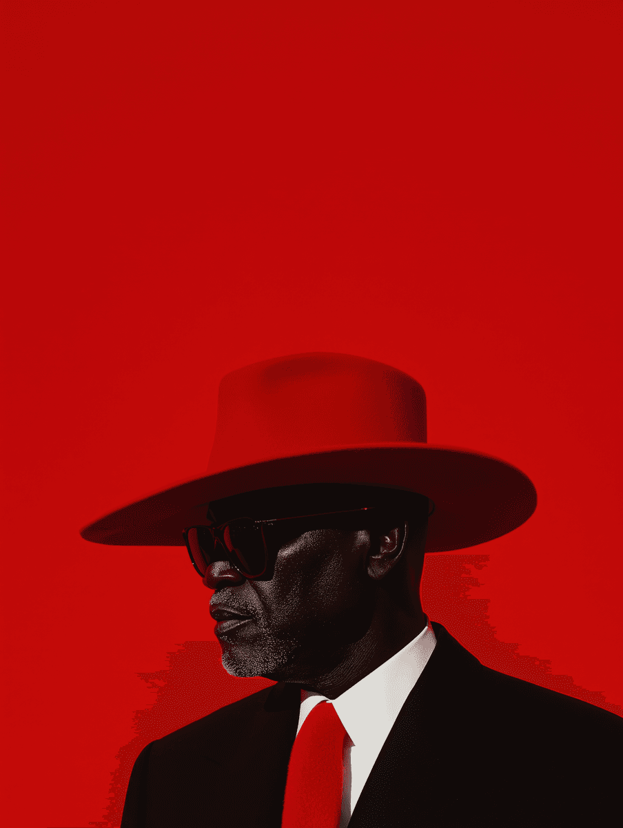 Elegant red portrait