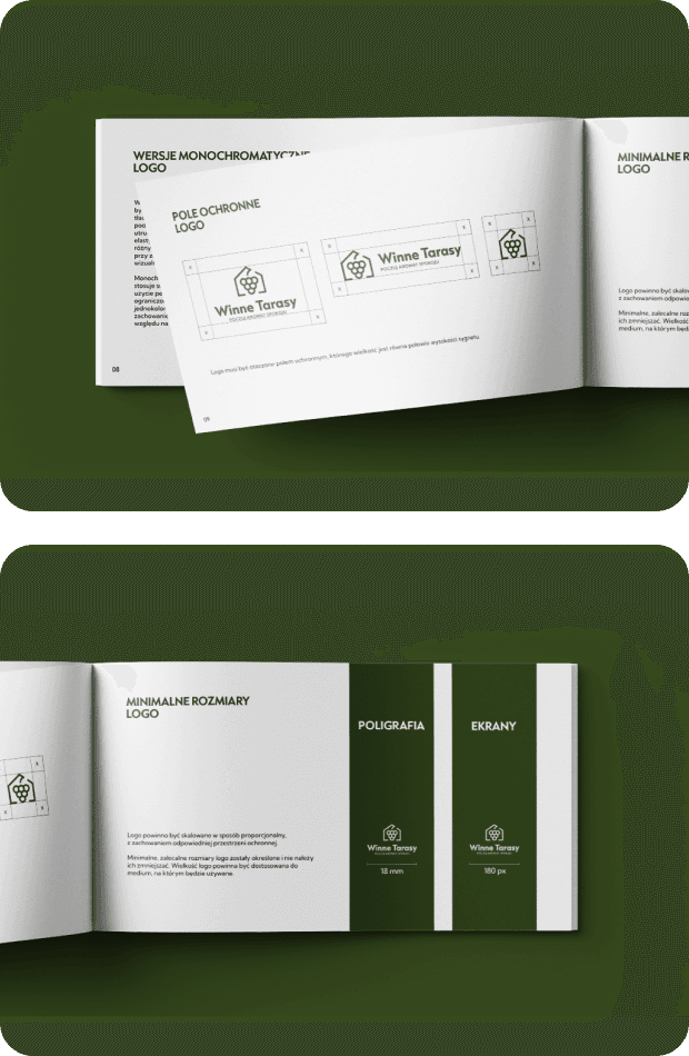 Branding dla Winne Tarasy – plansza 3 prezentacji (wersja mobilna)