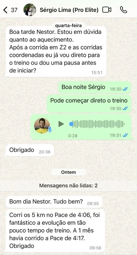 depimento de aluno da pro elite