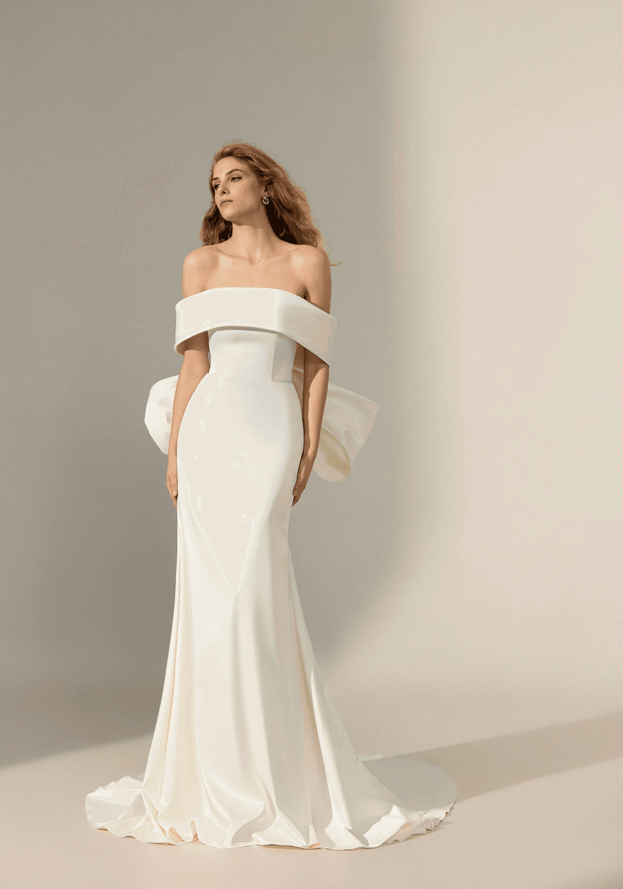 Off-Shoulder Brautkleid mit schulterfreiem Oberteil