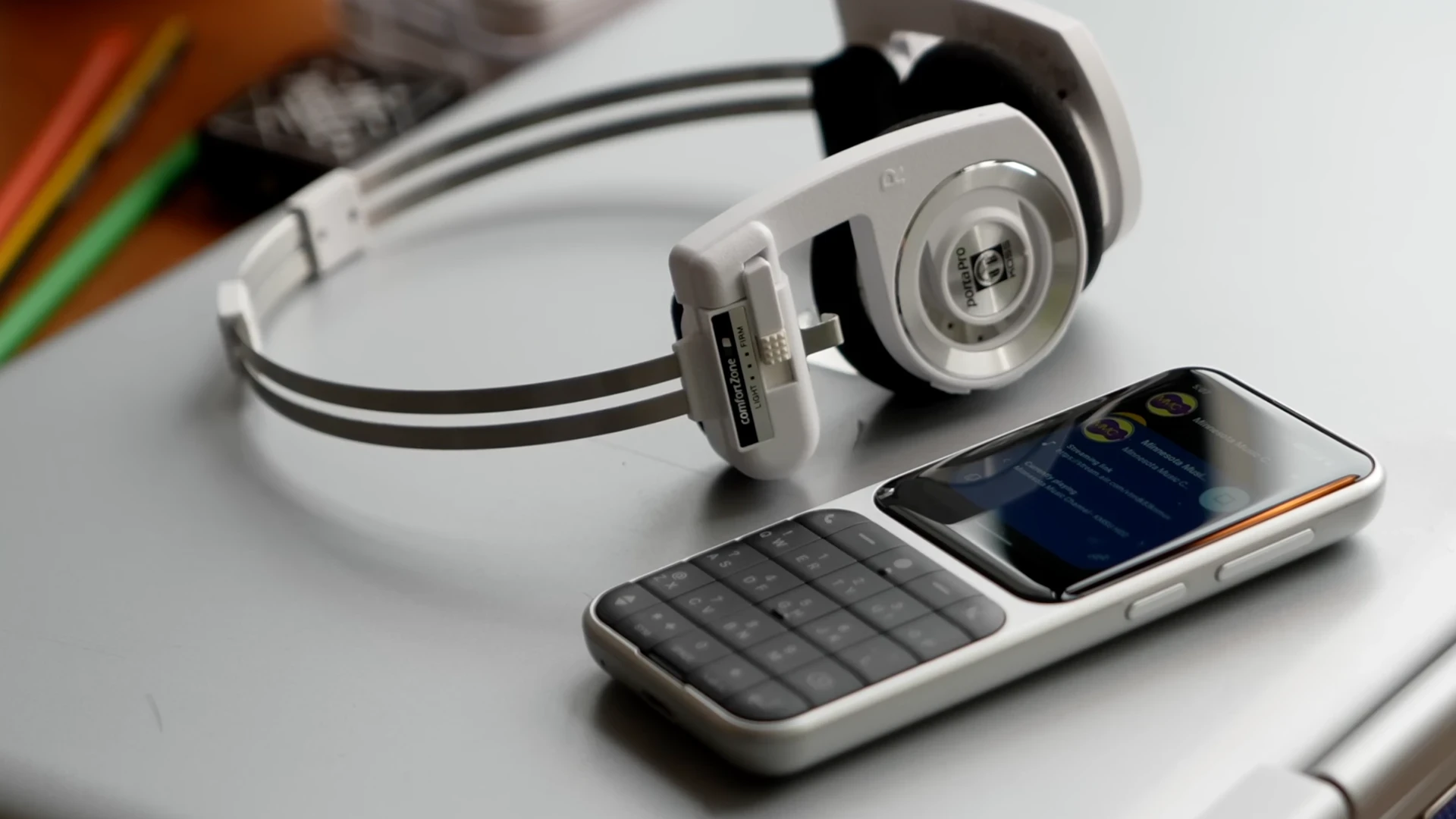 Sidephone beside headphones, from MrMobile’s review