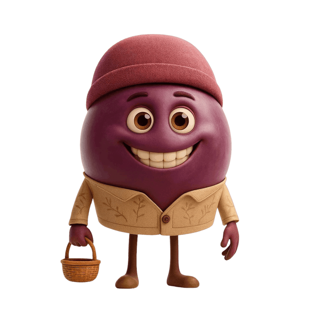 Tavkveri grape berry illustration for wine education.