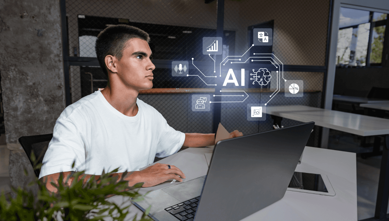 husband and wife working happily on a laptop