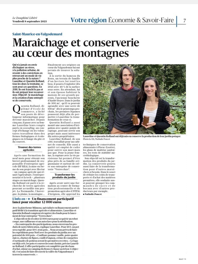 Article Le Dauphiné Libéré