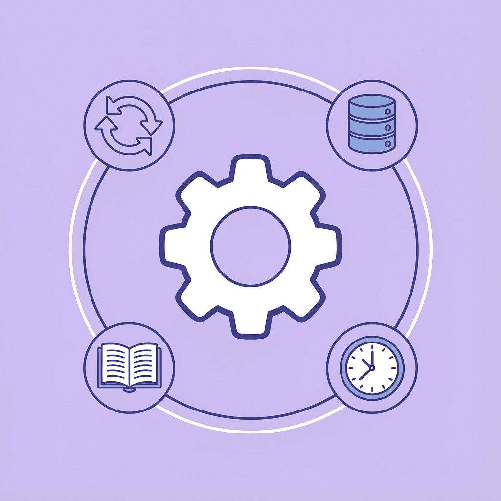 Central AI agent connected to customer inquiry analysis, purchase history, knowledge bases, and response generation