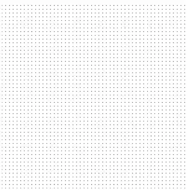 Seamless black dot grid pattern on a white background.